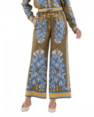 Emily Mccarthy Slumber Wide Leg Pants - Blue