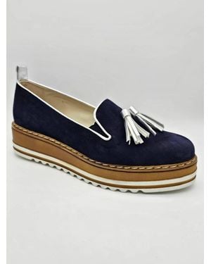 MICHELE LOPRIORE Camoscio Loafer - Blue
