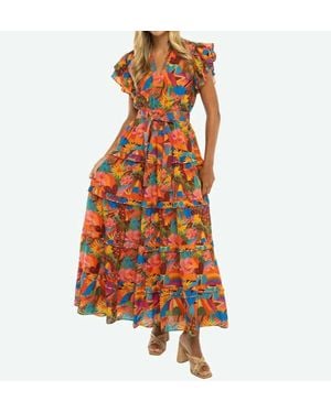 Briton Court Delilah Maxi Dress - Orange
