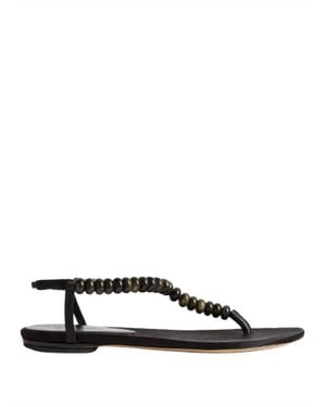 Le Monde Beryl Beaded Thong Sandal - Black