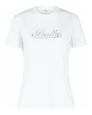 Bally Crystal Logo T-Shirt - White