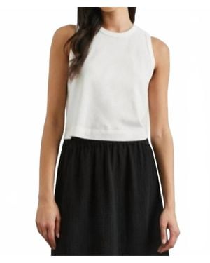 Rails Cotton Boxy Tank - Black