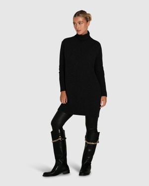 Belle & Bloom Nothing Compares Knit Dress - Black