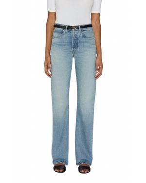 FRAME Vertical Straight Leg Jeans - Blue