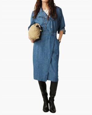 Ba&sh Wakie Midi Dress - Blue
