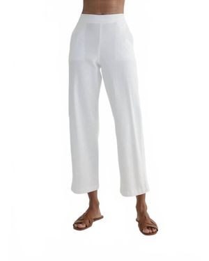 Bella Dahl Catalina Clean Front Wide Leg Crop Jeans - Gray