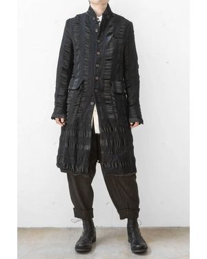 Aleksandr Manamïs Slubby Pocket Coat - Black