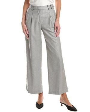 Peserico Wool-Blend Pant - Gray