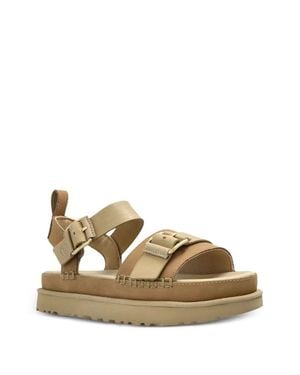 UGG Goldenstar Villa Leather Sandals - Metallic