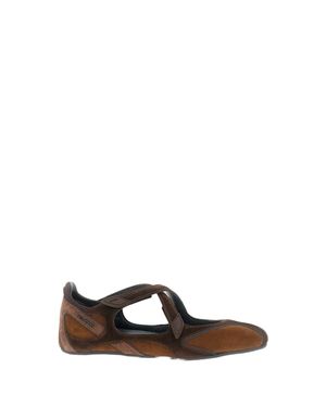 The Attico Suede Floor01 Velcro Flats - White