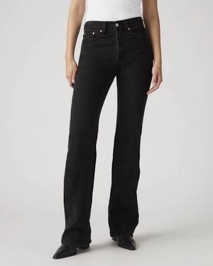 Levi's Wedgie Jeans Denim Bootcut Leg Button Fly Jax1166 - Black
