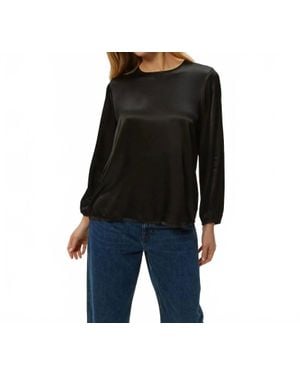 Michael Stars Lali Crew Neck Blouse - Black