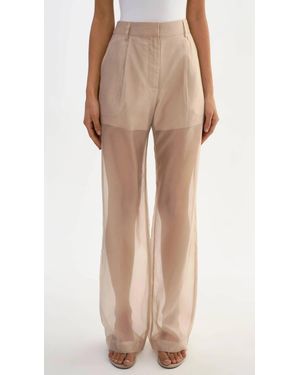 Lamarque Aloma Sheer Organza Pants - Natural