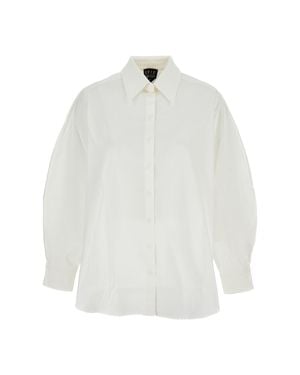 Irie Crisp Shirt With Structured Collar And Button-Down Front - White