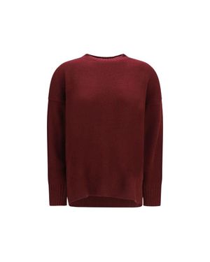 Allude Bordeaux Cashmere Sweatshirt - Purple
