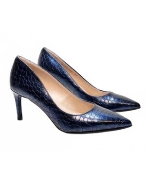 Ron White Cynthia Pointed Toe Heels - Blue