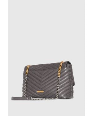 Rebecca Minkoff Edie Flap Shoulder Bag - Gray