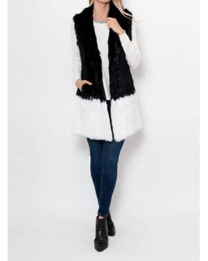 Love Token Alexa Fur Vest - White