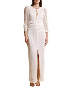 byTiMo Sequin Maxi Dress - White