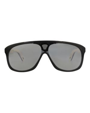 Chloé Aviator-Frame Recycled Acetate Sunglasses - Gray