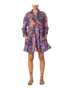 Cleobella Audrey Mini Dress - Blue