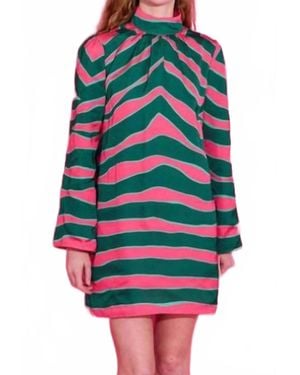 Alden Adair Emery Long Sleeve Mini Dress - Multicolor