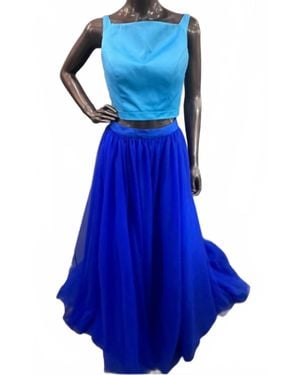 Angela & Alison Two Piece Ballgown - Blue