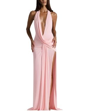 LEBRIN ATELIER Solid Maxi Dress - Pink