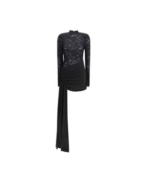 Nissa Nylon Cocktail Dress - Black
