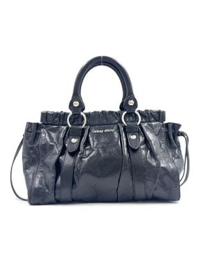 Miu Miu Leather Handbag - Blue