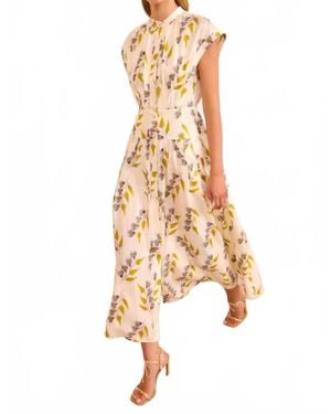 Ulla Johnson Lausanne Button Up Dress - Metallic