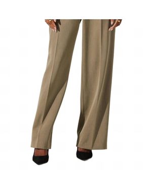 Astr Faria High Waisted Trouser Pant - Brown