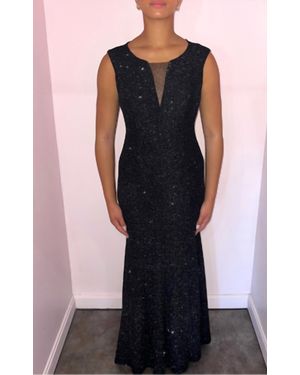 Eliza J Sparkle Cap Sleeve Dress - Black