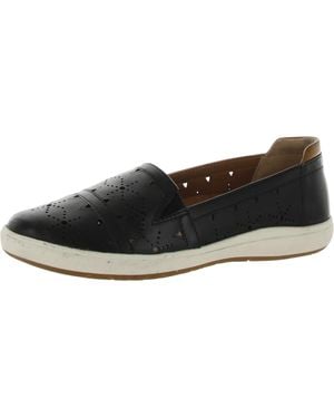 Cobb Hill Bailee Slip Leather Dressy Loafers - Black