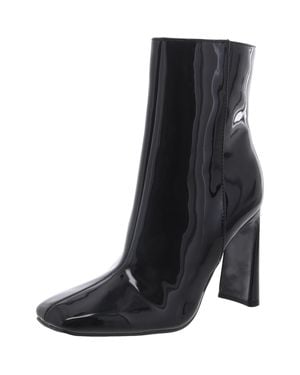 Nine West Tiddo 3 Patent Zip Up Ankle Boots - Black