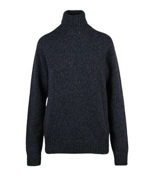 Retois High Neck Wool Sweater - Blue