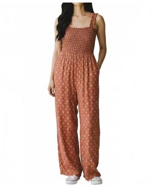 Dex Smocked Jumpsuit - Yellow