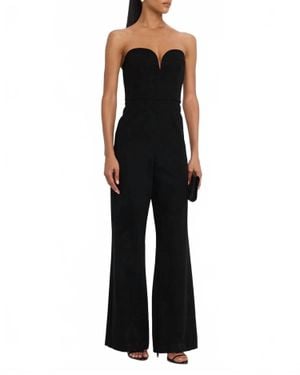 Sans Faff Evening Jumpsuit With Sweetheart Neckline - Black
