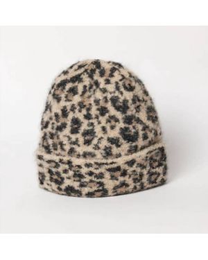 Hat Attack Leopard Beanie - Natural