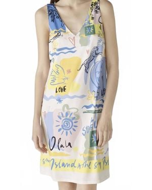 Ouí Printed Dress - Blue