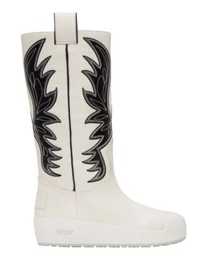 Bally Chambery Leather Knee-High Boot - White