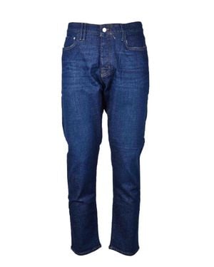 CYCLE Straight-Leg Denim Stretch Jeans - Blue