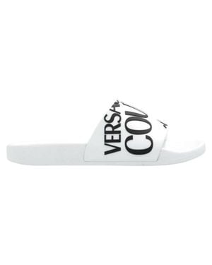 Versace Logo Slide - White