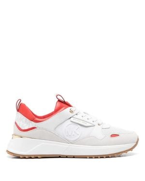 Michael Kors And Leather Sneakers - White