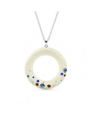 Gold & Honey Confetti Donut Necklace - Metallic