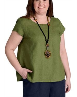 FLAX Tuck Back Tee - Green