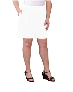 On The Plus Side Jersey Cotton Shorts - White