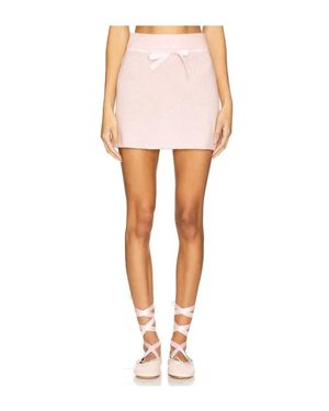 For Love & Lemons As If Mini Skirt - White