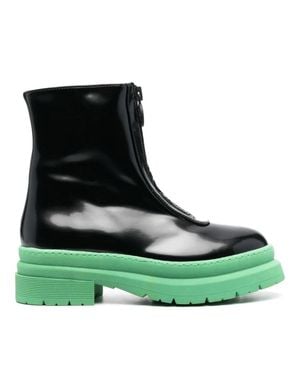 Chiara Ferragni Cf Gummy Glossy Mint Sole Ankle Boots - Green