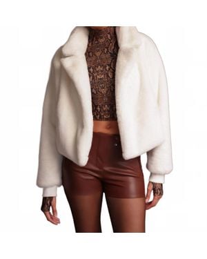 Heroine Sport Fur Blazer Jacket - Brown